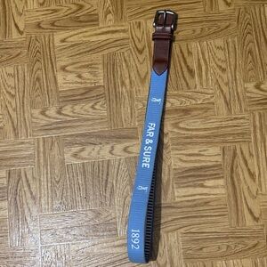 Men’s 36 Chicago Golf Club Peter Millar Blue and Brown Embroidered Belt